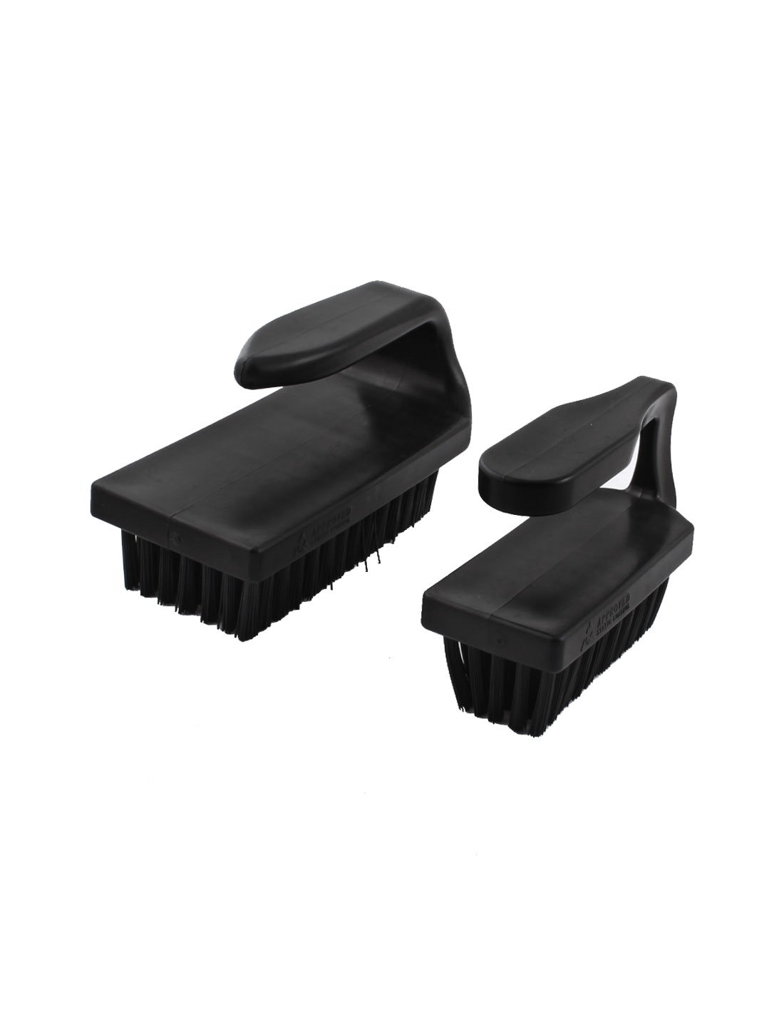 Aexit U Type Electrical equipment Black Plastic Handle Static Control Conductive Ground Anti-Static debris Clck 2Pcs