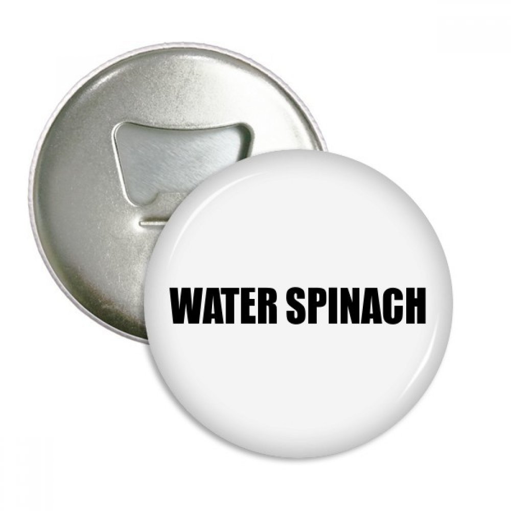Ouvreur bouteille épinard d'eau aimanté rond, badge argenté 3pcs pour décoration de réfrigérateur