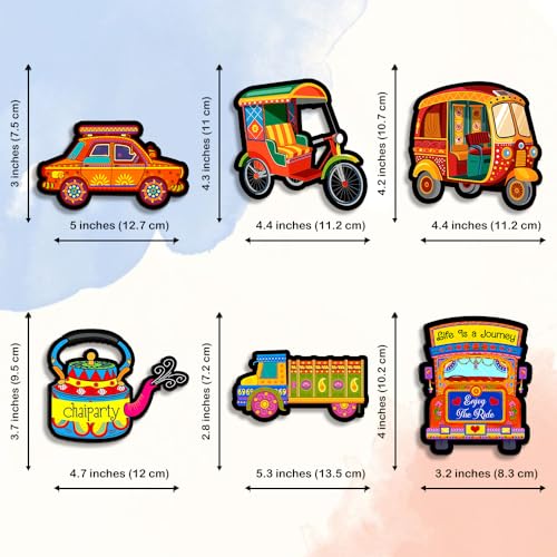 Image of Sehaz Artworks Fridge Decoration Items | Fridge Magnets Refrigerator Stylish | Fridge Magnets Set | Fridge Stickers Refrigerator | Refrigerator Sticker-FM-6-005