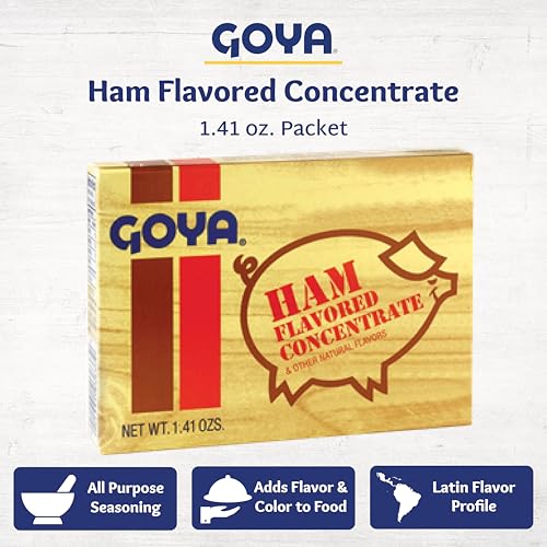 image for Ham Base Concentrate Seasoning by Goya, Ham Bouillon, for Beans, Soup,