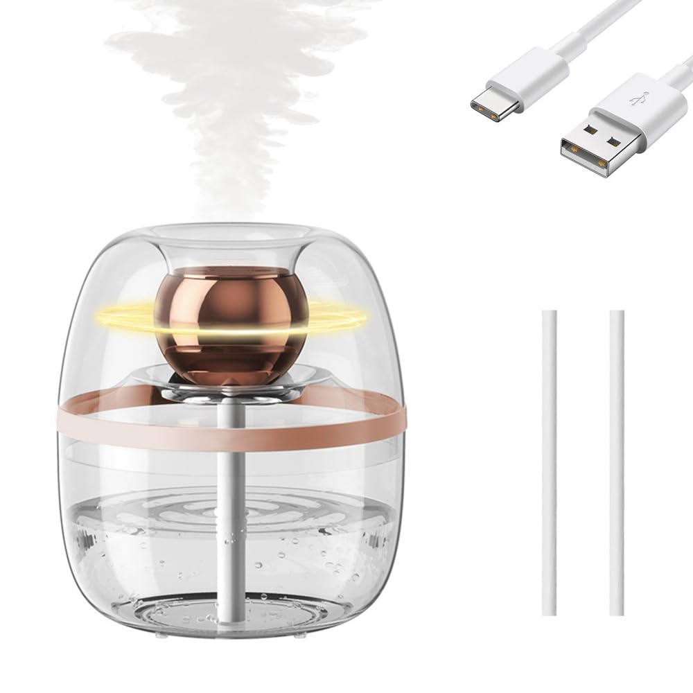 Nawilżacz powietrza, nawilżacz powietrza 3 l, podwójna dysza, 20 godzin, dyfuzor mgiełki USB o niskim poziomie hałasu <32dB, ze światłem nocnym do domu, sypialni, biura, samochodu