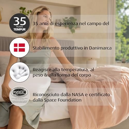 Mousse à mémoire de forme TEMPUR Oreiller Ergonomique Blanc L - 5