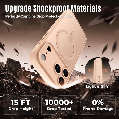Image of Symcele Designed for iPhone 17 Pro Max Case,Light Brown