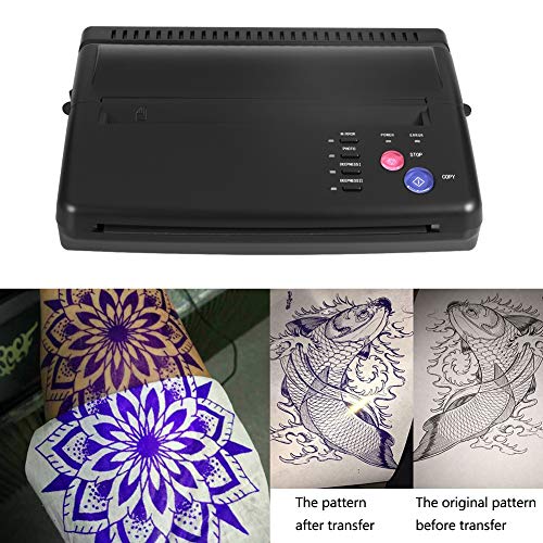 Tattoo Transfer Machine, Professional Copier Printer Stencil Machine A5 A4 Tattoo Copier Thermal Printer Printed Paper for Paper(Us)