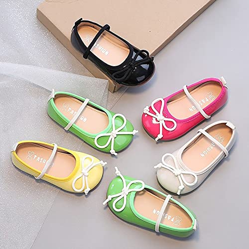 Generic Toddler Girl Mary Jane Dress School Non-Slip Soft Sole Leather Bowknot Kids Swim Shoes4