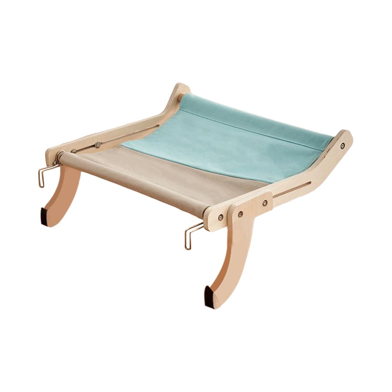 F Fityle Chat fenêtre perchoir Chat fenêtre hamac siège pour Chats d'intérieur lit de Chat réglable offrant Gain de Place Lavable, Bleu Gris