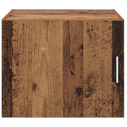 Armario de pared con aspecto de madera envejecida color marrón 6