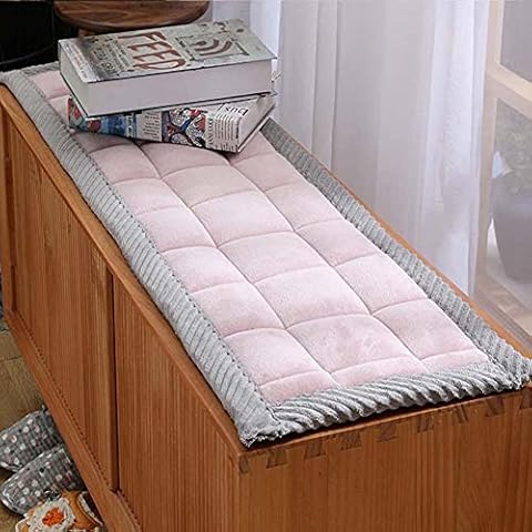 FYUN Bay Window Seat Cushion,Plush 1.5cm Thickened Non-Slip Bay Window Padded,Modern Windowsill Bench Seat Cushion for Shoe Cabinet Sofa Bedroom Living Room Cover
