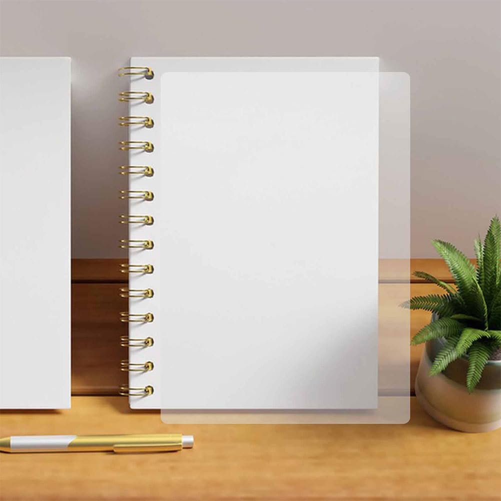 SHINEOFI 80 copertine per rilegatura in PVC, copertine per raccoglitori di presentazione, fogli di carta protettivi per relazioni, presentazioni, premi, libri, trasparenti, 0,4 mm
