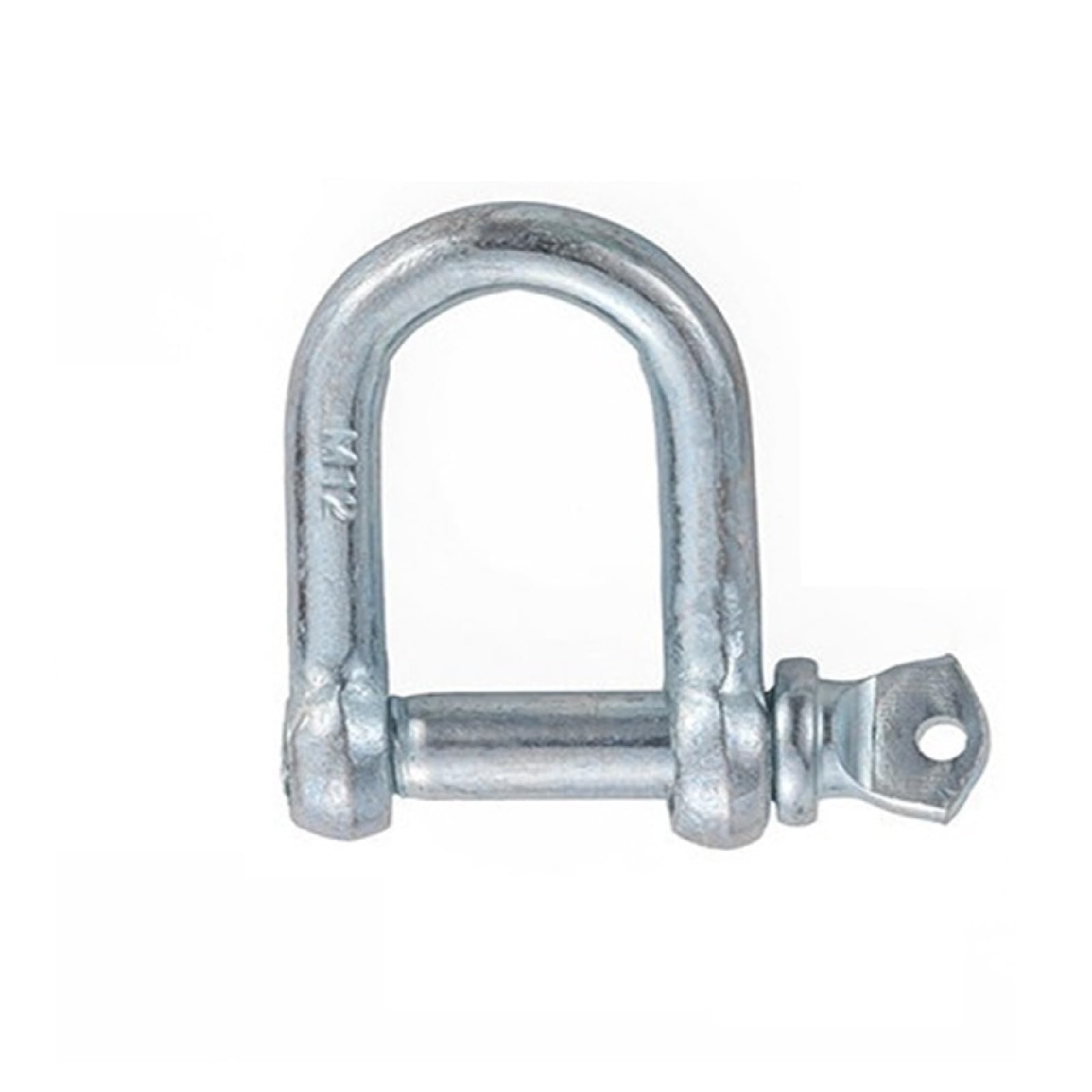 Grillete de anillo en D M6-M50, grilletes de elevación galvanizados de alta resistencia de acero al carbono for remolque, lona y amarre de barcos(M38/6.0t-1pc Galvanized)