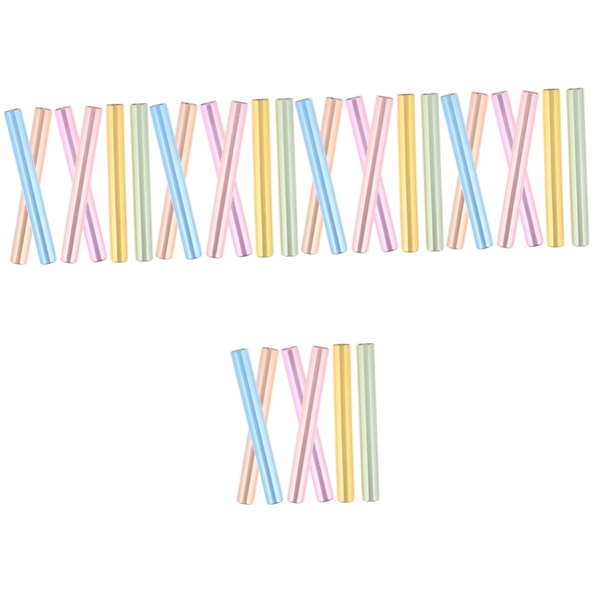 30pcs Light Nail Art Pen Caps Manicure Pen Covers for Sealing Protecting Your Nail Art Tools Matte Rainbow Colors