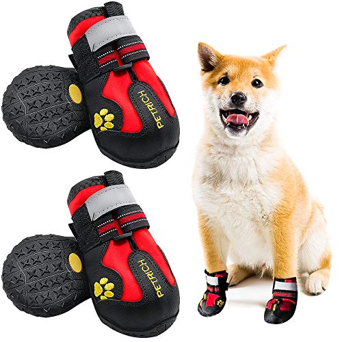 LLNstore Dog Shoes Dog Snow Boots Rain Boots for Medium Large Dogs