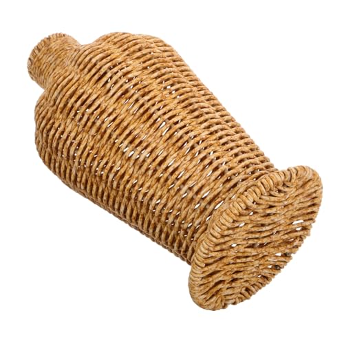 DOITOOL Adornos de Jarrones Imitación Ratán Jarrón Bohemio para Decoración de Mesa de Bodas Estilo Floral Color