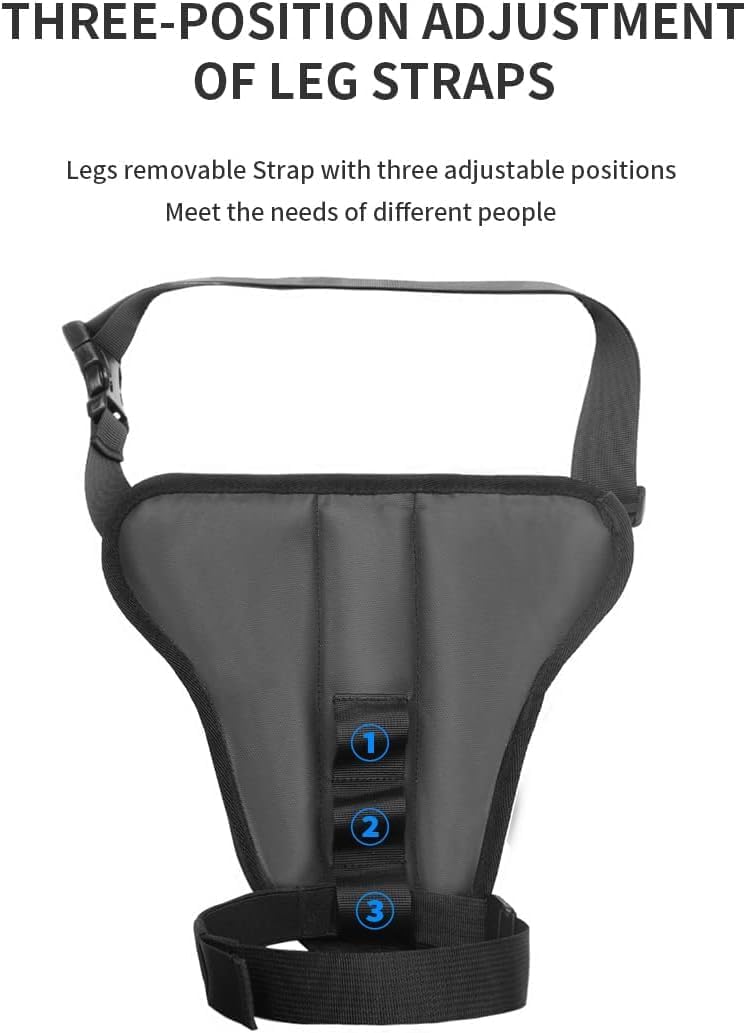 Drop Leg Bag Motorcycle Waist Thigh Pack Pouch Waterproof Cycling Thigh Tactical Leg Bag with Hard Shell Sensitive Touch Screen for Men, Waterproof Waist Motorcycle Leg Side Fanny Pack Bags (Style B)