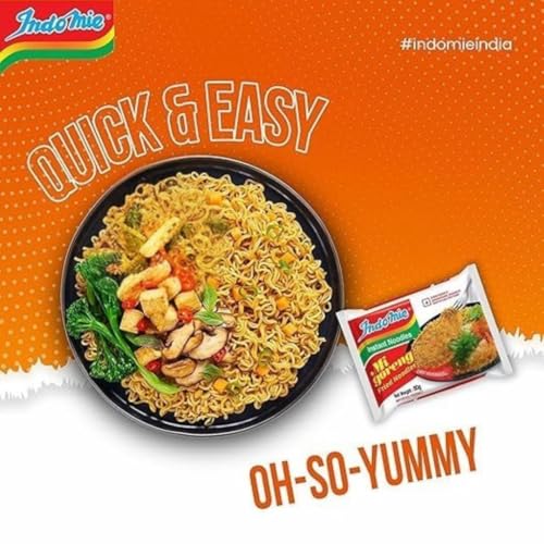 Image of Indomie Mi Goreng Instant Fried Noodles, Dry Noodles with Seasoning Sachets, 80g