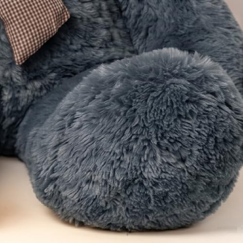 Image of 4 Feet Grey Teddy Bear for Girls | Giant Soft Plush Hugging Teddy | Big Size Stuffed Animal Toy for Birthday, Anniversary, Valentine Gift for Girlfriend & Kids