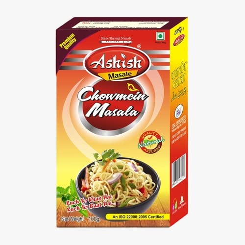 Ashish Masale Chowmein Masala Powder Noodles Masala, Chowmein Masala, Use in Pasta Chinese Noodles Macroni Khakhra off 2 (100Gm+100Gm)