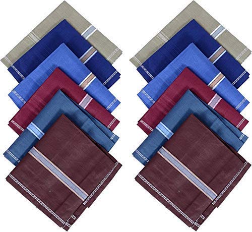 ™ 100% Cotton Premium Collection Handkerchiefs - Pack of 12 - XXL King Size.-image-35