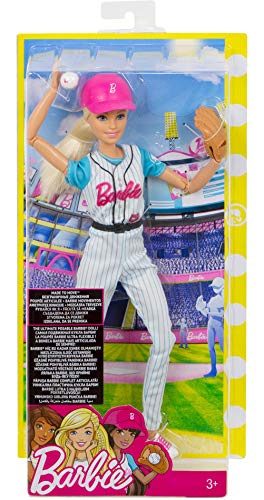Barbie Baseball Spielerin Puppe – Bild 7