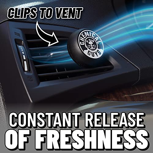 Image of Chemical Guys Black Frost Vent Clip Air Freshener, (Great for Cars, Trucks, SUVs, RVs, Home, Office, Dorm Room & More) - 3 Pack | Bold Black Frost scent vent clips refresh interiors while neutralizing odors, adjustable airflow, three pack
