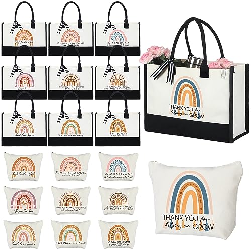 Pack de 20 bolsas tote de lona para maestras miniatura 1