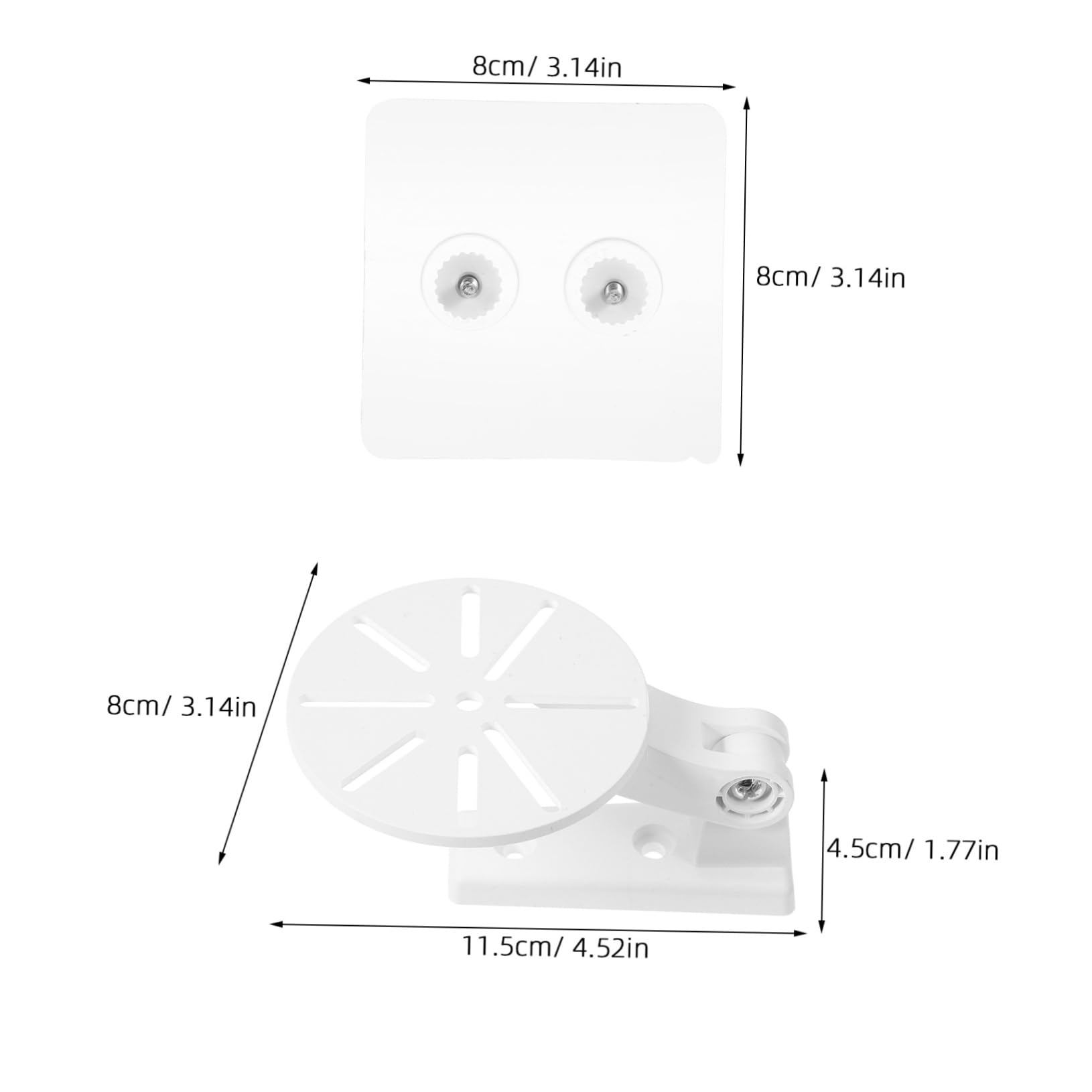 SEWACC No Drill Adjustable Camera Wall Mount Bracket for Home Use Compatible with Ring Floodlight and Mini Projector Versatile Adhesive Installation for Optimal Viewing Angles