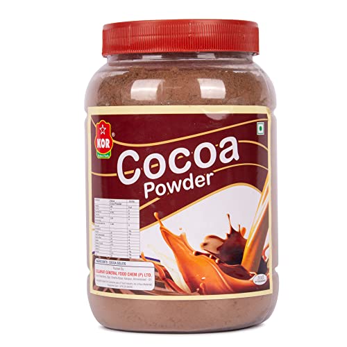 Image of KOR Natural Cocoa Powder /Coco Powder Used in Biscuits, Ice Cream, Dairy Drinks and Cakes | Shakes, Smoothies, Frosting Making | Unsweetened Powder - 400 Grams (Pack Of 1)