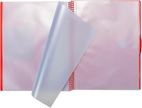 Miniatura 4 de 39836051-carpeta Espiral con 60 bolsillos A4 con sobre, rojo