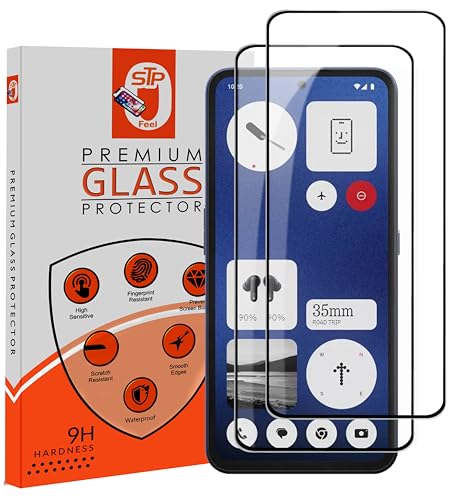 Image of STP FEEL Premium Tempered Glass Screen Protector Guard Compatible For Nothing CMF Phone 1 (6.67 Inch, Pack of 2) | Edge to Edge Coverage With Easy to installation kit for Smartphone