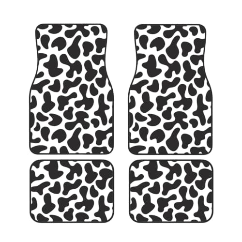 Alfombrillas para coche antideslizantes juego de 4 neopreno vaca