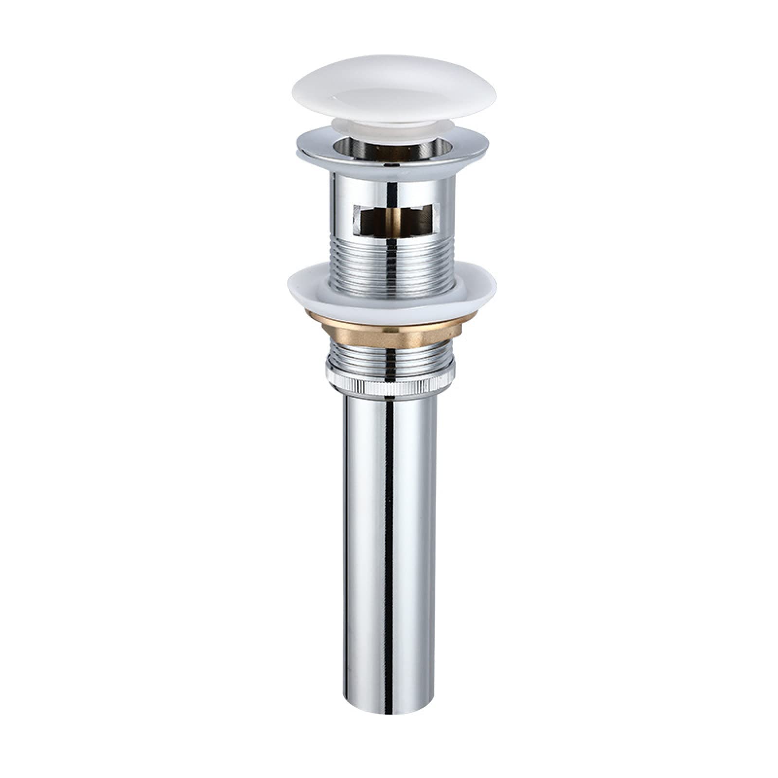 Desagüe Lavabo Baño,DesagüE Lavabo Con Rebosadero,Latón,VáLvula DesagüE Lavabo,Valvula Desague Lavabo Click Clack,Desague Lavabo,Valvula Lavabo Laton,Cromo A