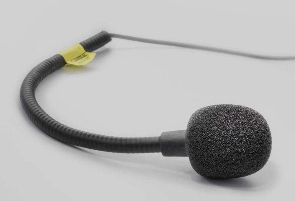 Close-up of the NOLAN B901 S microphone with foam cover.