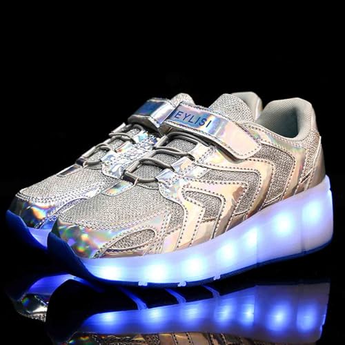 16 Modes Roller Skate Shoes with Wheels, Sneakers for Kids Boys Girls Birthday Thanksgiving Christmas Day2