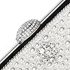 Beaface Pochette pour femme avec perles pour femme, sac à main de soirée, sac à bandoulière pour mariage, bal de fin d'année, cadeau de fête pour maman, épouse, Blanc 1, Medium #5