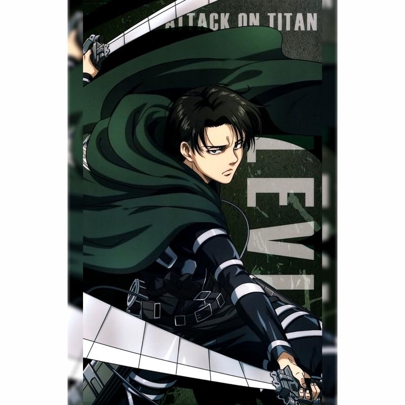 Image of POSTER WALLAH Attack On Titan Anime Poster for Home Office and Student Room Wall | Aesthetic Poster | Wall Decor ATCKONTTN21 (18X12 inch)