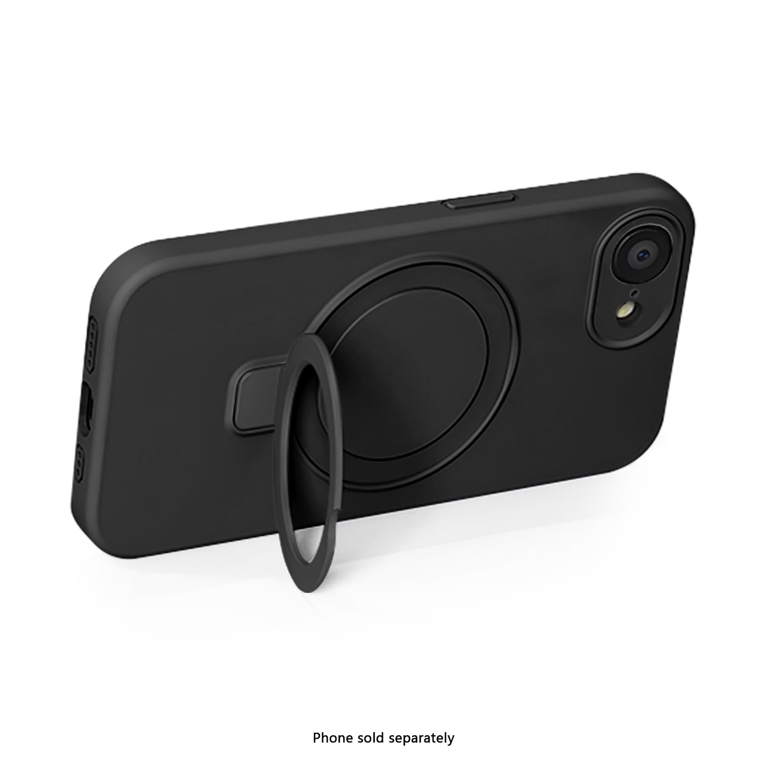 SaharaCase - Custodia in silicone con supporto compatibile con MagSafe per iPhone 17e e iPhone 16e, Scorpion Black, (CP00810)