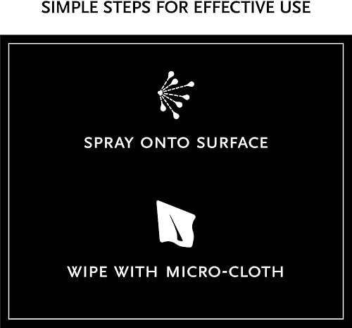 Miniatura 8 de Kit de spray limpiador de pizarra blanca y pizarra y paño de microfibra, natural y no tóxico, sin fraganciasin perfume, incluye paño de limpieza de