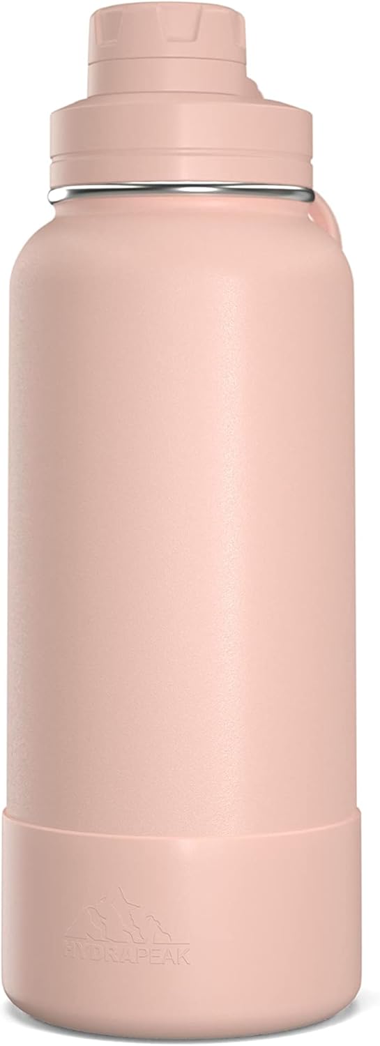 Hydrapeak 32oz Insulated Water Bottles w/Chug Lid, Water