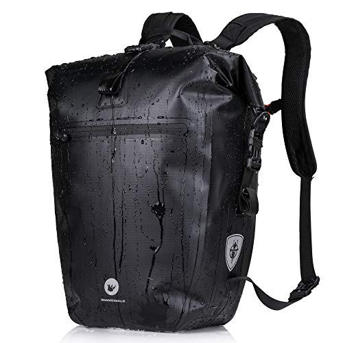 BAIGIO 3 in 1 Fahrradtasche für Gepäckträger 27-30L Wasserdicht Gepäckträgertasche Fahrrad Tasche hinten/vorne Multifunktional Vorderrad Gepäcktasche Reisetasche Laptop Rucksack Umhängetasche