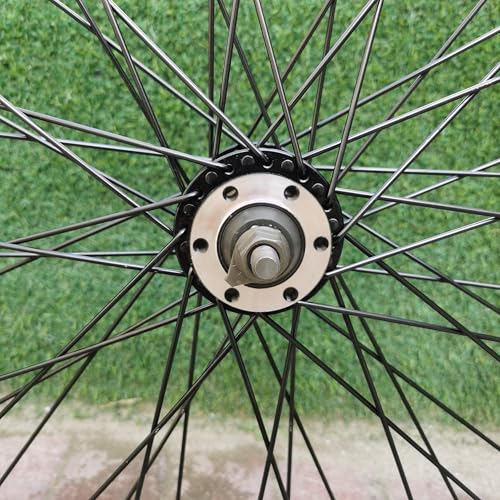 Image of 20 inch /26 inch x 1.85 inch Heavy Duty Bike Rim Wheel Set, 12 Gauge 48 Spokes Wheelset, Double Wall Aluminum Alloy Bicycle Wheels Rims (Front & Rear) Disc Brake