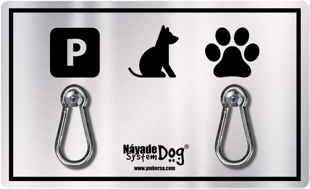 YMBERSA Náyade System Dog Parking DuoInox: Parking para Mascotas Exterior e Interior. Dos plazas