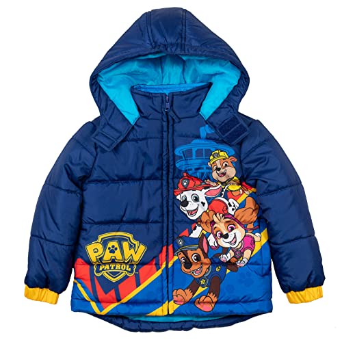 Paw Patrol Rubble Marshall Chase Zip Up Puffer Jacket Toddler to Big Kid3