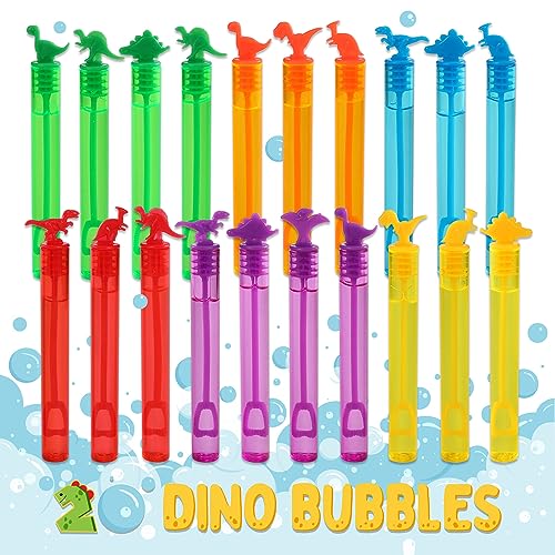 Magicat Dino - Juego de 20 pompas de jabón con diseño de dinosaurio, en 6 colores, para...