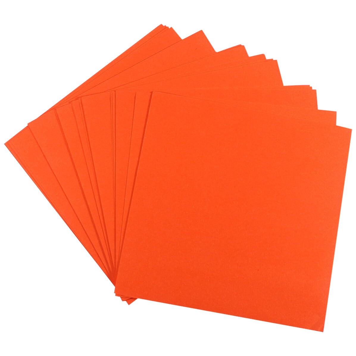 Ipetboom Festa Scuola Decor Carta per Origami Colorata 500 Pezzi, Carta da Origami Quadrata Arancia per DIY Floding Paper e Lavoretti Creativi per Bambini