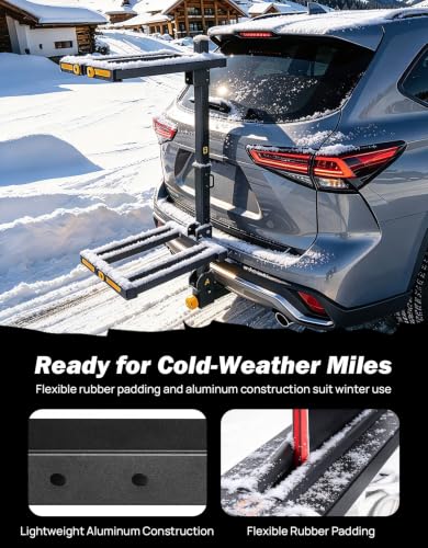 JOYTUTUS Hitch Ski Snowboard Rack
