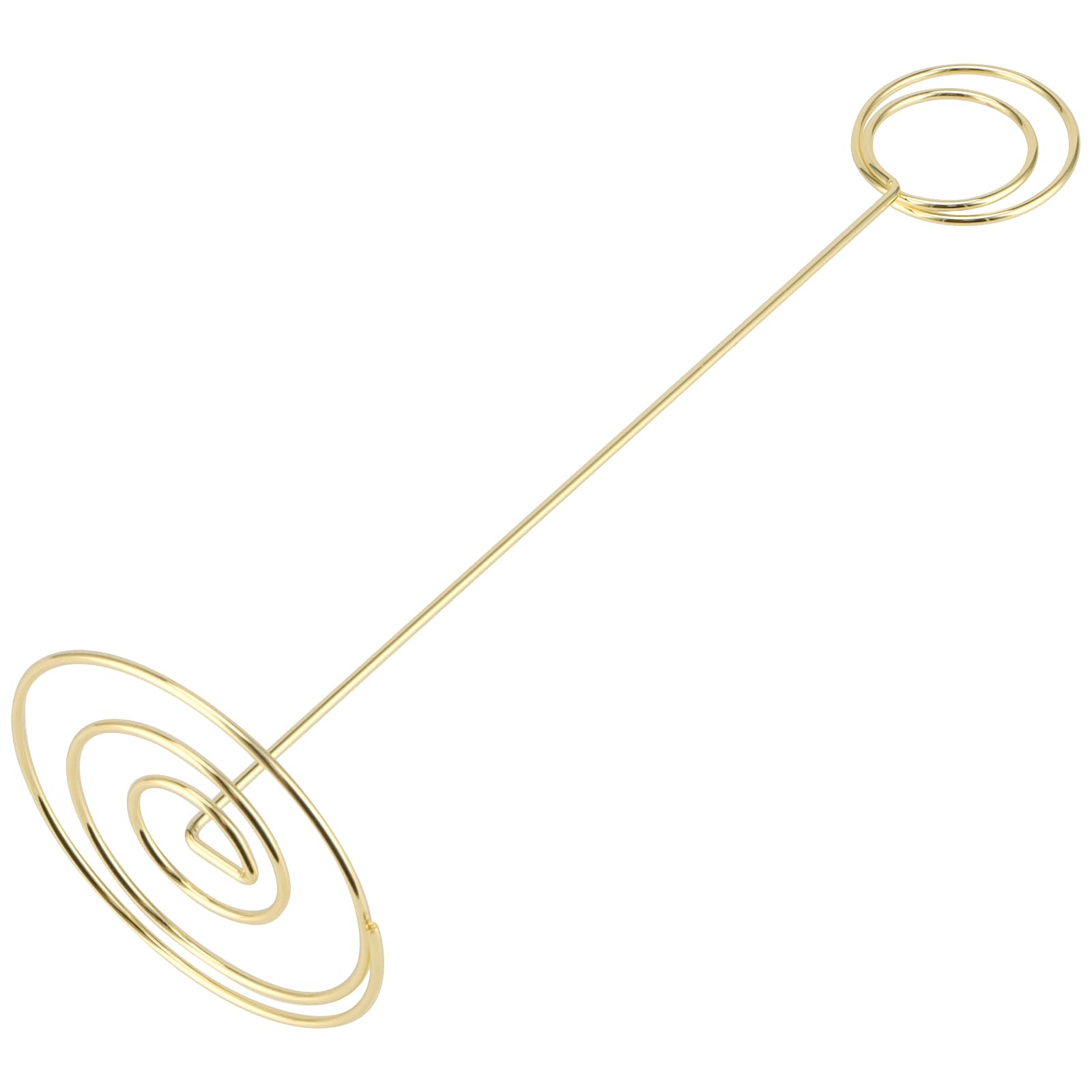UNGFEI 15 PCS 220mm Gold Tall Table Number Stands, Metal Tall Place Card Holders for Party Office Wedding - Image 4