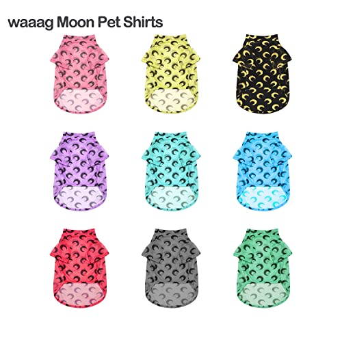Waaag Dog Shirts, Cat Shirts, Moon Design, Breathable Lightweight Mesh Vest, Stretchy T-Shirts Dog Cat Clothes Pullover Supper Soft Pet Apparels For Cats, Puppies Small Medium Large Dogs #TOP6