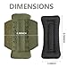 YPELUDRE 2 Pack Shoulder Strap Pads for Vest Carrier, Tactical Vest Shoulder Pads Backpack Strap Pads (Army Green)