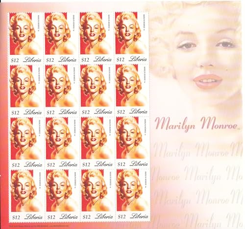 Generic Liberia Collectible Postage Stamps for Marilyn Monroe