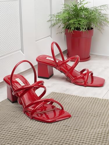 Image of ELLE Women's Strappy Block Heel Slingback Fashion Sandals
